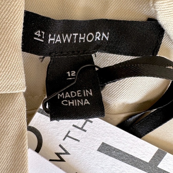 NWT 41 Hawthorn Becca High Rise Pleated Shorts Whitecap Gray Size 12 - Picture 8 of 12